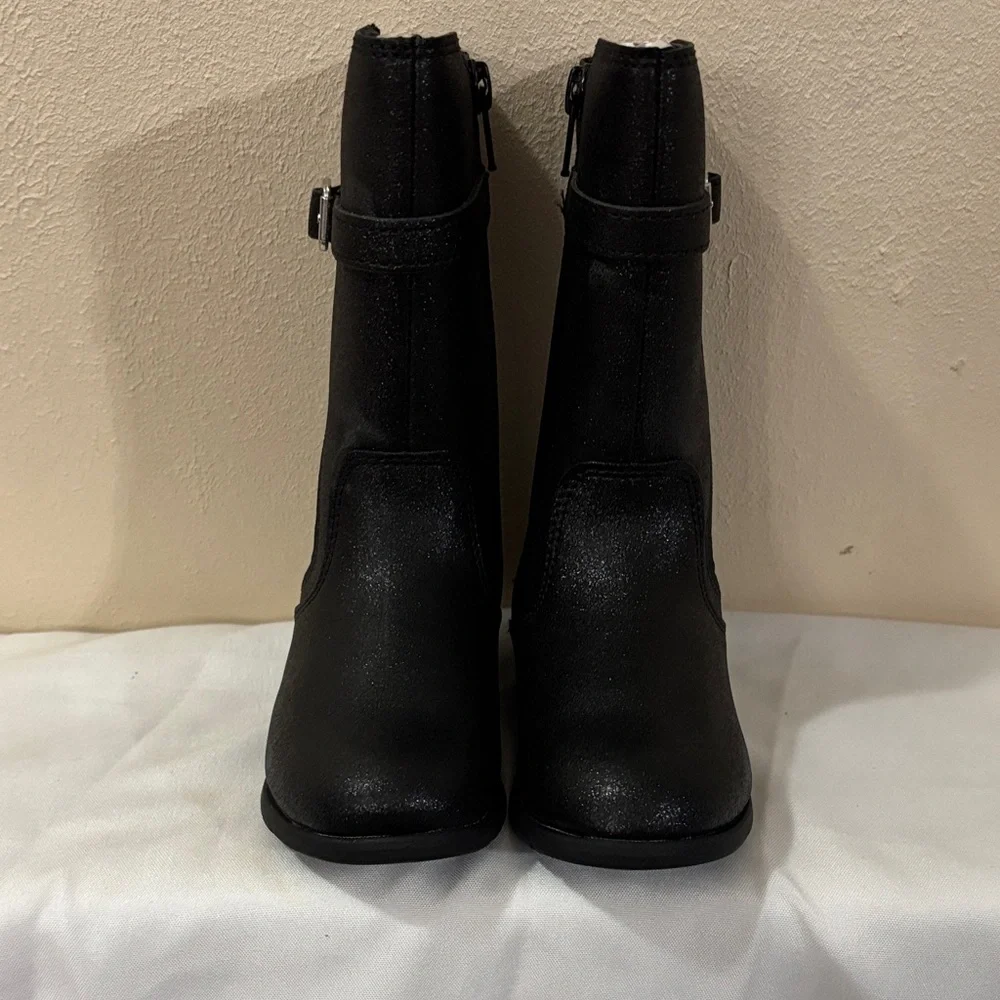 Josephine Stride Rite Black Ankle Booties Size 7M girl New  without box